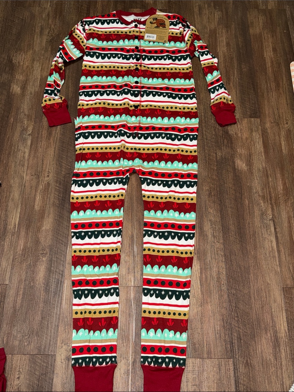 Lazy One Flapjacks “Special Delivery” Adult Longjohn Pajamas size S NWT